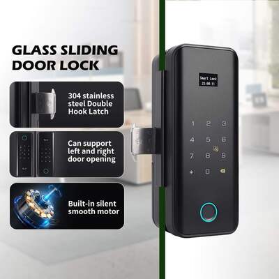 Tuya Smart App Face ID Biometric Fingerprint Khóa cửa kỹ thuật số thông minh với mật khẩu và nhập thẻ