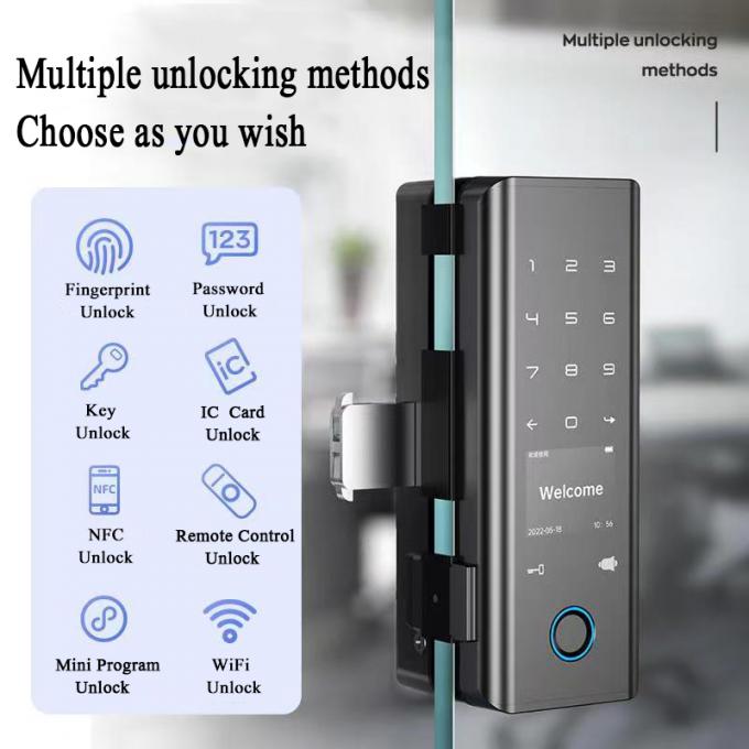 Qleung G9S Tuya Doorbell Card Password Fingerprint Kh&oacute;a kỹ thuật số Kh&oacute;a cửa th&ocirc;ng minh 4